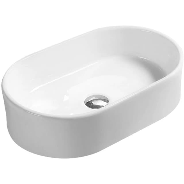 nuie Oval Basin 565 x 350 x 145, White NBV169