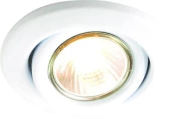 KnightsBridge GU10 50W Recessed Tilt Downlight - White