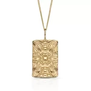 JG Signature 9ct Gold Butterfly Wing Texture Necklace