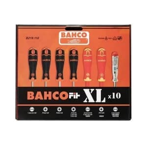 BahcoFit XL Screwdriver Set, 10 Piece SL/PH/PZ/TX