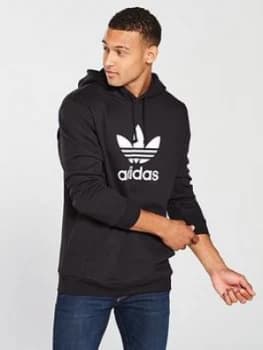 adidas Originals Trefoil Hoodie - Black, Size XS, Men