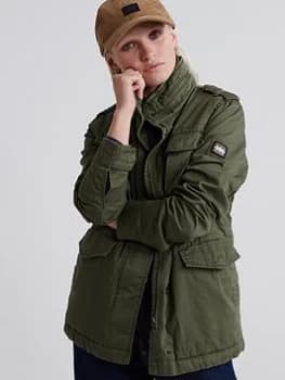 Superdry Amelia Rookie Icon Jacket - Green, Size 10, Women