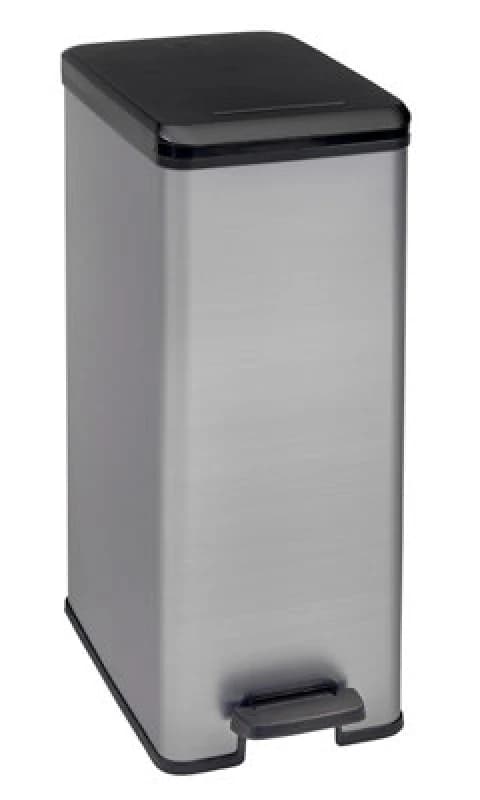 Keter Curver Deco Slim Bin Pedal 40L, Silver