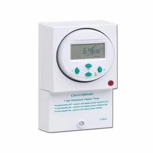 Greenbrook 7 Day 24 Setting Surface Electronic Digital Immersion Heater Timer with Battery Backup