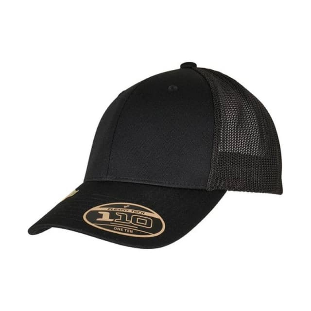 Flexfit Mens Alpha Shape Trucker Cap in Black Male One Size