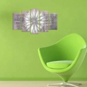 5PMX-038 Multicolor Decorative MDF Painting (5 Pieces)