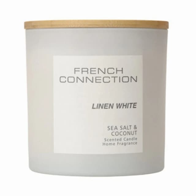 French Connection Pastel Range Sea Salt & Coconut Candle 1.5KG Clear