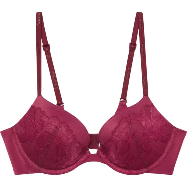 Calvin Klein Womens PerfFit Plunge Bra Alluring Pink female 34B