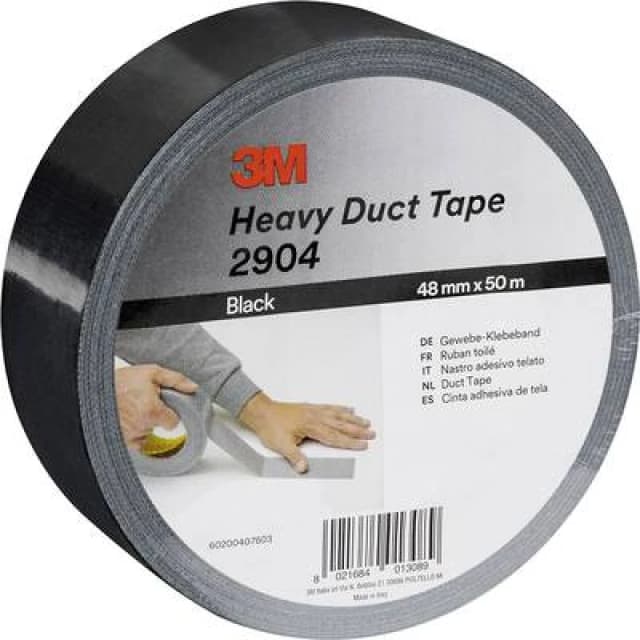 3M 3M 2904D4850B Cloth tape 3M 2904 Black (L x W) 50 m x 48mm 2904D4850B