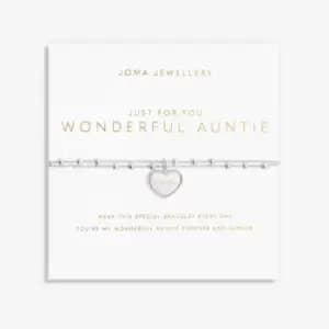 Just For You Wonderful Auntie Silver 18cm + 3cm Bracelet 6355