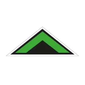 Green Arrow Chevron Symbol' Floor Graphic (800mm x 320mm)