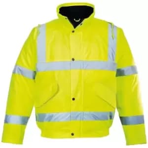 Portwest Unisex Hi-Vis Bomber Jacket (S463) / Workwear / Safetywear (XL) (Yellow) - Yellow