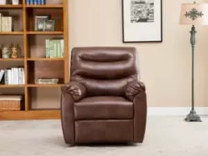 Birlea Regency Bronze Brown Faux Leather Recliner Chair