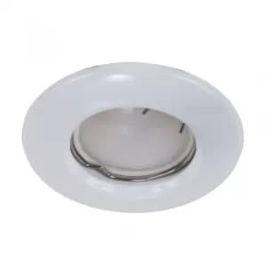 MiniSun Non-Fire Rated Steel Fixed Downlight in White