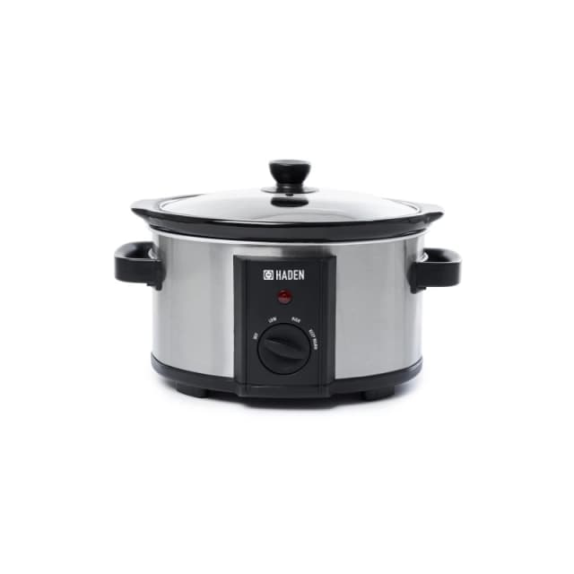 Haden 3.5L Slow Cooker 207067, Silver & Black