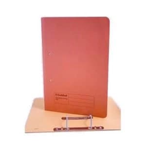 Guildhall Foolscap 315g/m2 Spring Transfer File with Back Pocket Orange Pack of 25 Files