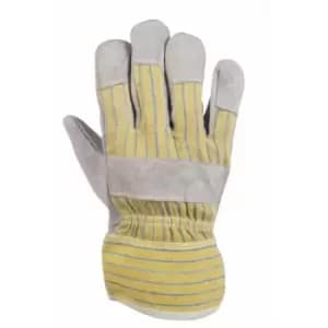 SupaDec Adult Unisex Rigger Glove (One Size) (White/Yellow)
