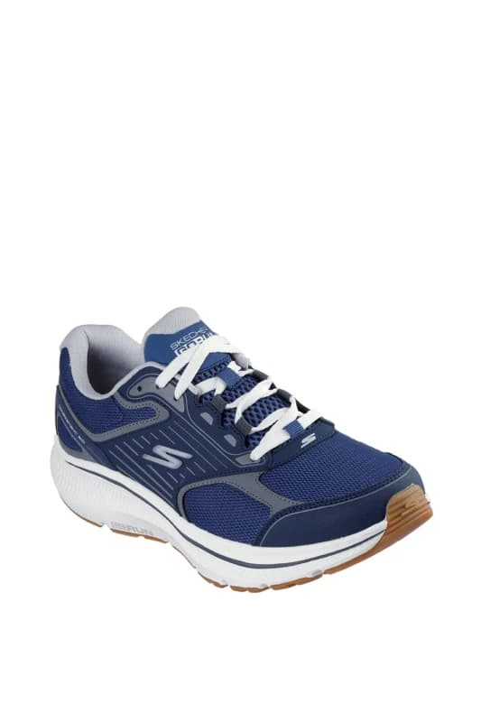 Skechers Mens GO RUN CONSISTENT 2.0 Leather Lace Up Navy Size: 8 Navy Male 8