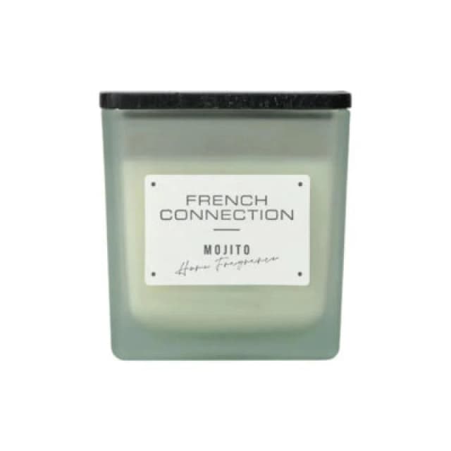 French Connection French Connection Square Mango Mojito Candle Long-Lasting Luxury Gift in Green Size: Medium Green Medium Unisex 5056791600979