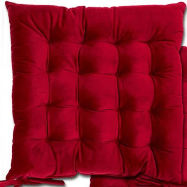 Le Chateau Velvet Seat Pad Red