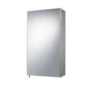 BQ Fonteno Single Door Silver Mirror Cabinet