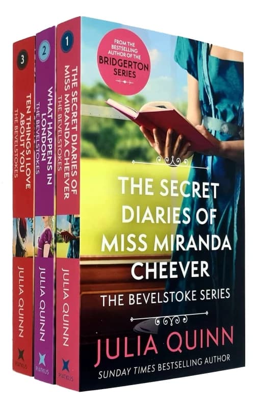Bevelstoke Series 3 Book Set By Julia Quinn Paperback The Secret Diaries Of Miss Miranda Cheever Julia Quinn Books