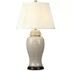 Elstead Ivory Crackle - 1 Light Large Table Lamp Ivory, E27