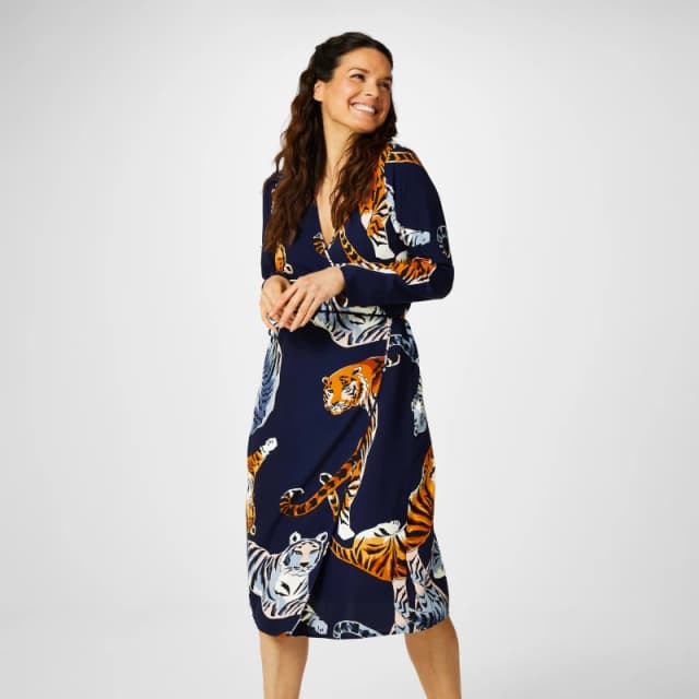 Biba Biba Kimono Wrap Dress - Multi Multi 8