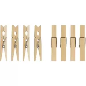 Elliott Birchwood Pegs, 36 Pack, Cream