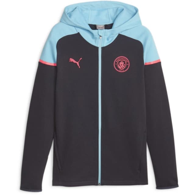 Puma Mcfc Casuals Hooded Jkt Hoody Mens Dark Navy male S