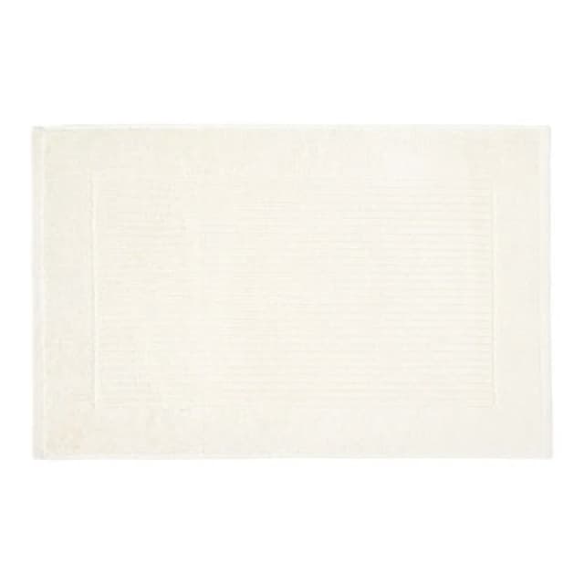 Homescapes Imperial Plain Cotton Bath Mat Cream