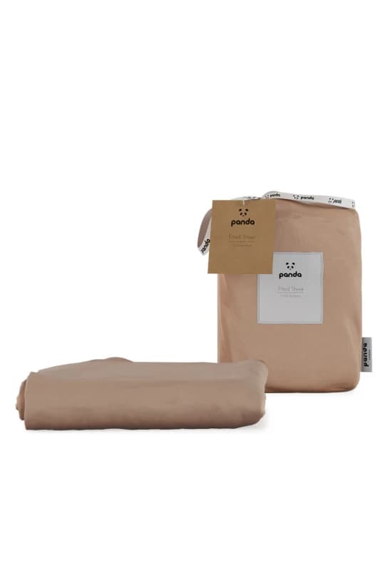 Panda London Panda 100% Bamboo Bedding Fitted Sheet Dusty Pink