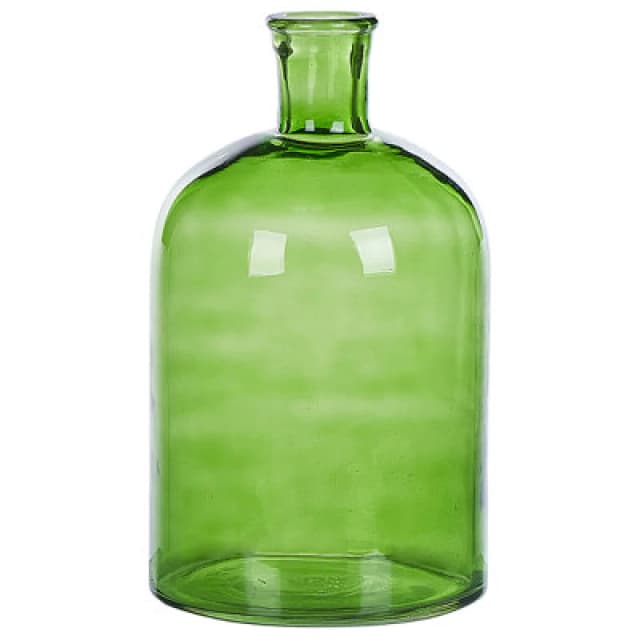 Beliani Decorative Vase Pulao Glass 31cm Green
