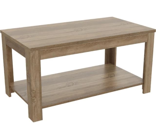 AVF Calibre CAT90GO Coffee Table - Rustic Sawn Oak & Brown 5014117978089