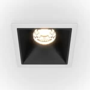 Maytoni Alfa LED Square Recessed Downlight White, Black, 500lm, 4000K