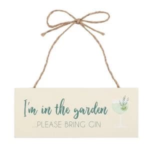 Garden Gin MDF Sign