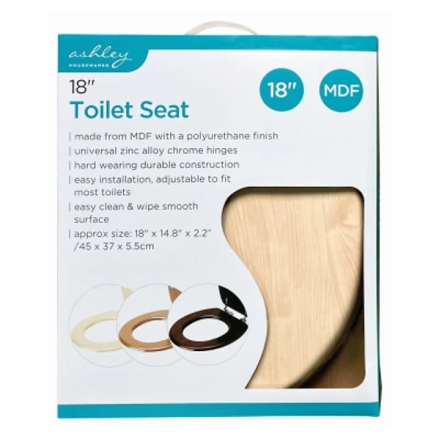 Ashley 18" Toilet Seat - Pine