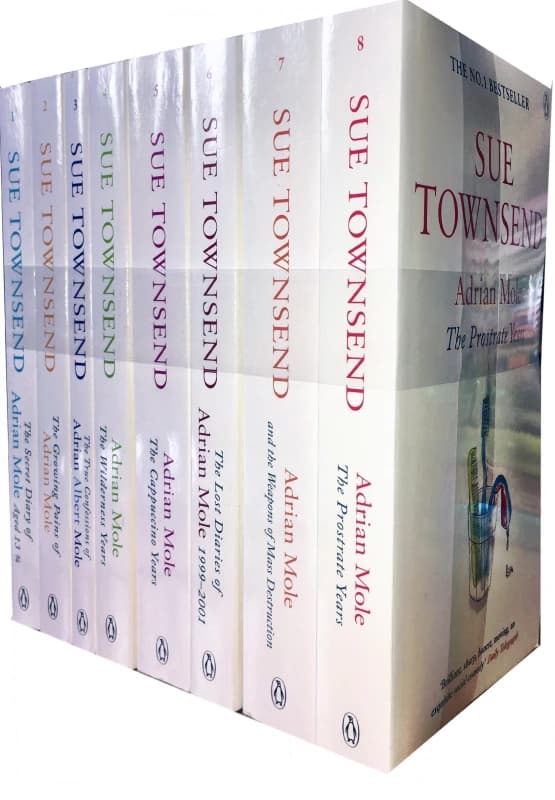 Adrian Mole Classics 8 Book Collection By Sue Townsend The Secret Diary And The Cappuccino Years Sue Townsend Books