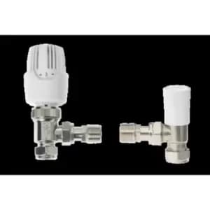 Drayton Rt414 Angled TRV & Lockshield 15mm 1010260 - 301304