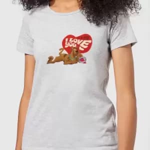Scooby Doo It's No Mystery I Love You Womens T-Shirt - Grey - XS - Grey