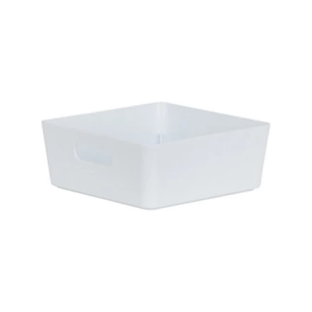 Wham Studio 13.01 High Polished Finish White Plastic Nestable Storage Basket (H)0.6Cm (W)1.5Cm