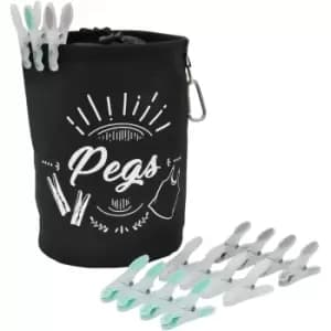JVL Large Peg Bag with 144 Soft Grip Pegs