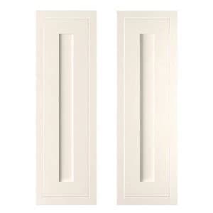 Cooke Lewis Carisbrooke Ivory Framed Larder door W300mm Set of 2