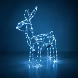 Reindeer White Outdoor Decorative Light