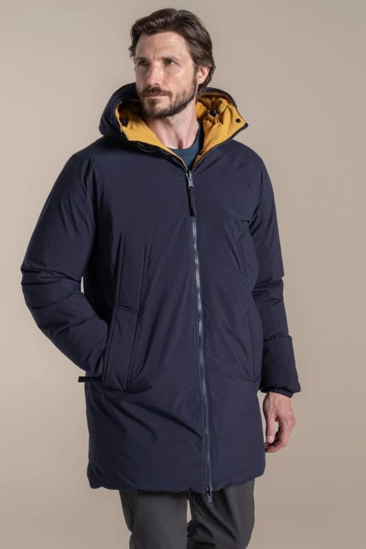 Craghoppers Craghoppers Men Bannerdale Reversible Hooded Waterproof Breathable Padded Jacket in Navy Size: Medium Navy M Male 5063260129442