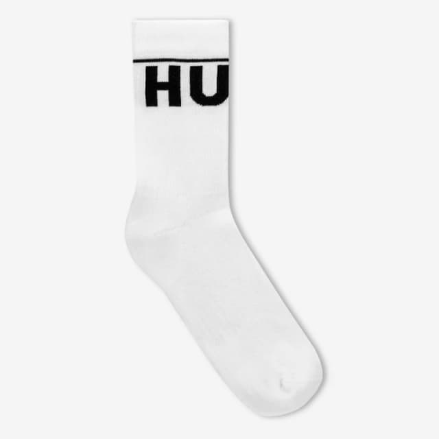 Hugo 2 Pack Iconic Crew Socks - White White 7 - 11