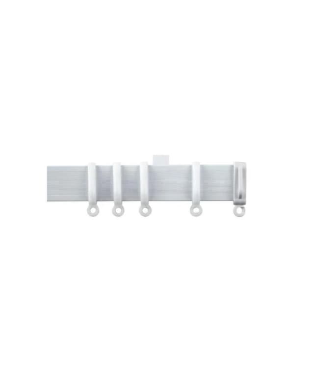 New Edge Blinds White Aluminium Curtain Track 95cm Size: 110cm White Unisex 110 cm