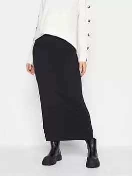 Long Tall Sally Long Tall Sally Blk Maxi Scuba Tube Skirt, Black, Size 10, Women