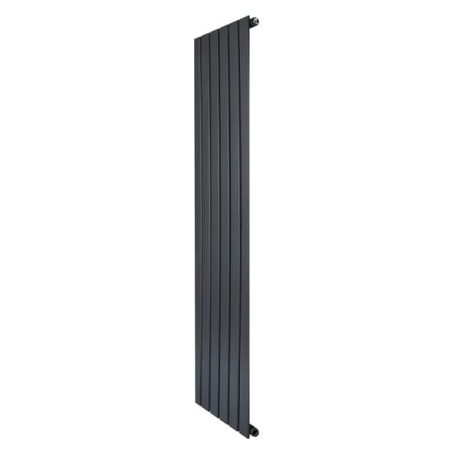 Monstershop Flat Single Column Radiator - 1600 x 420mm - Anthracite Grey Grey Unisex