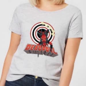 Marvel Deadpool Upside Down Womens T-Shirt - Grey - 3XL